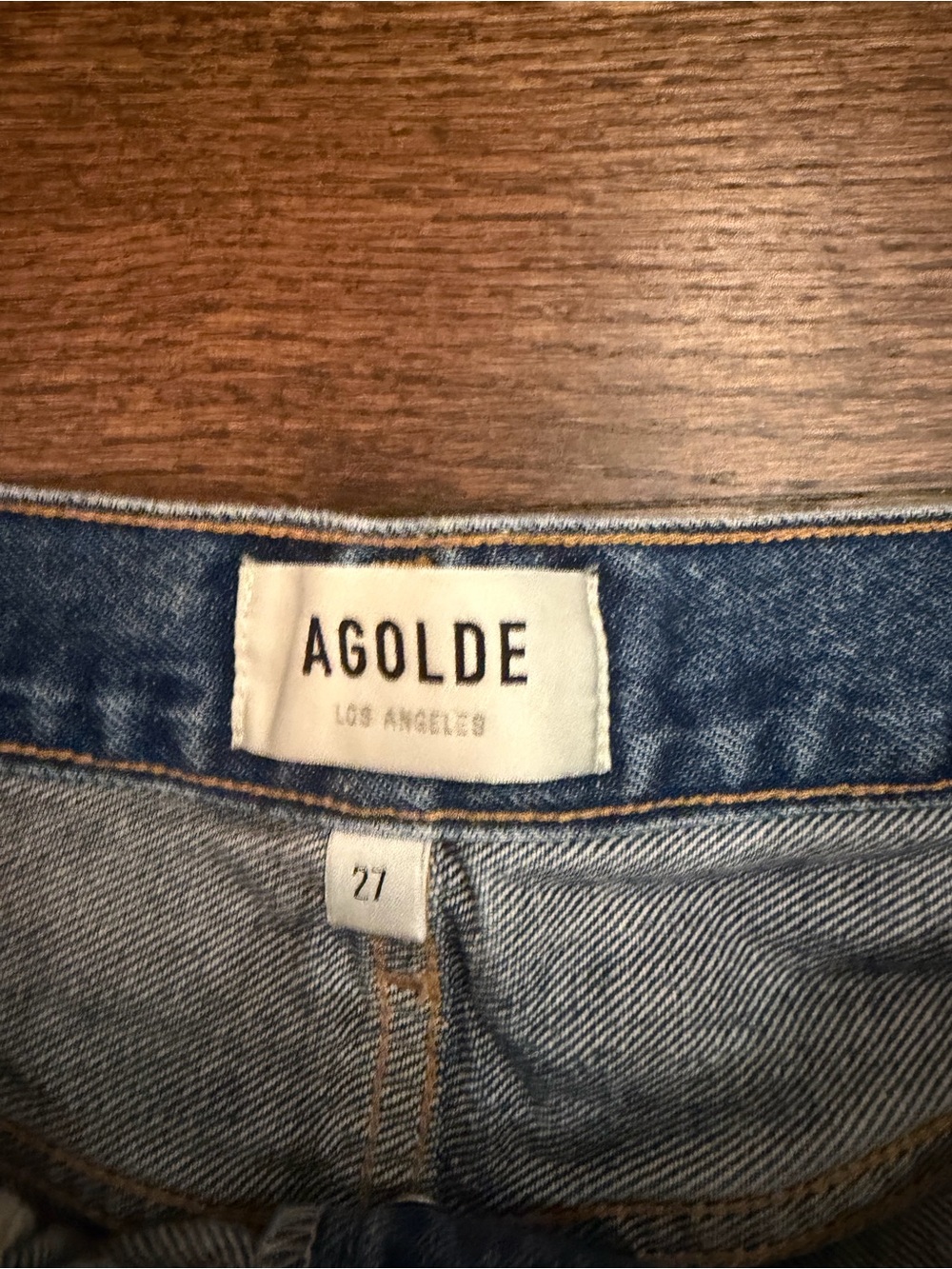 AGOLDE Light Denim Distressed Cutoff Shorts - Picture 3 of 4